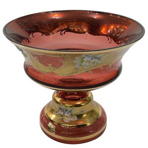 کاسه میوه توربان قرمز اگرمن چک گل برجسته
