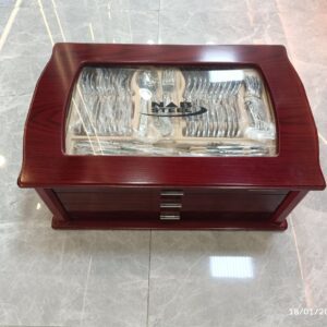 سرویس قاشق چنگال ناب استیل 116 پارچه 18 نفره