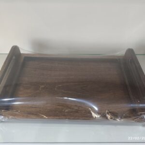 سینی چوبی دسته دار گنجشکی گلدکیش