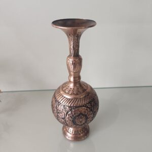 گلدان توپی مسی بزرگ