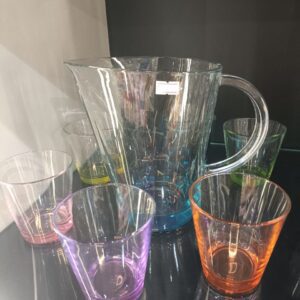 پارچ و لیوان پاشا باغچه کف رنگی
