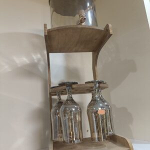 کلمن شیشه ای جام و شات دار