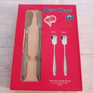 قاشق بستنی خوری طرح گل میخک ژاپنی